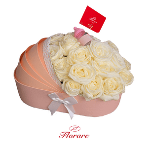 2 Boîte à Fleurs - Berceau pour bébé en fleurs