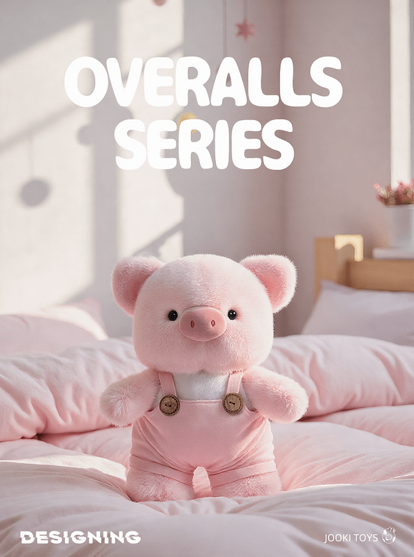 Peluche salopette cochon 31cm - ambiance Peluche en salopette 31 cm
